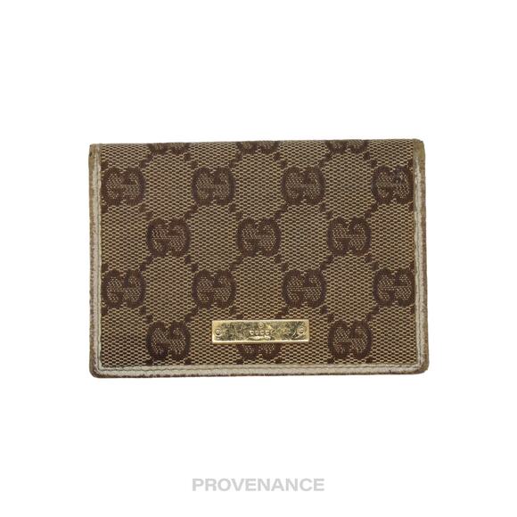 🔴 Gucci Pocket Organizer Wallet - GG Canvas White - Picture 1 of 7